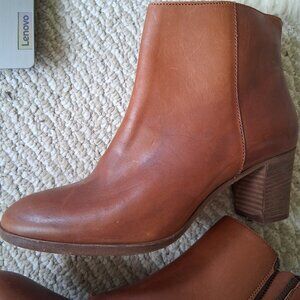J.Crew Aggie Leather Heeled Boots 8.5